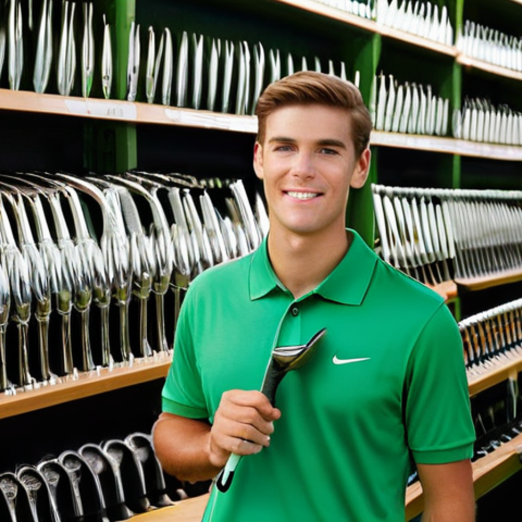 초보를 위한 중고 골프 장비 구매 팁 - **Prompt Title:** The Savvy Golfer's Treasure Hunt

    **Image Prompt:** A young, enthusiastic male...