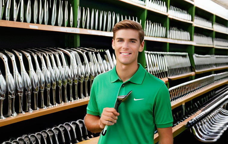 초보를 위한 중고 골프 장비 구매 팁 - **Prompt Title:** The Savvy Golfer's Treasure Hunt

    **Image Prompt:** A young, enthusiastic male...