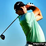 골프 장비 브랜드별 특징과 장단점 - **Prompt 1: The Exhilarating Driver Shot**
    "A male golfer, in his early 30s, mid-swing at the pe...